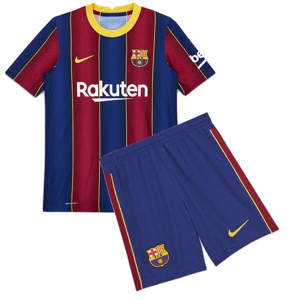 Trikot Barcelona Heim Kinder 2020-21 Blau Rote Fussballtrikots Günstig